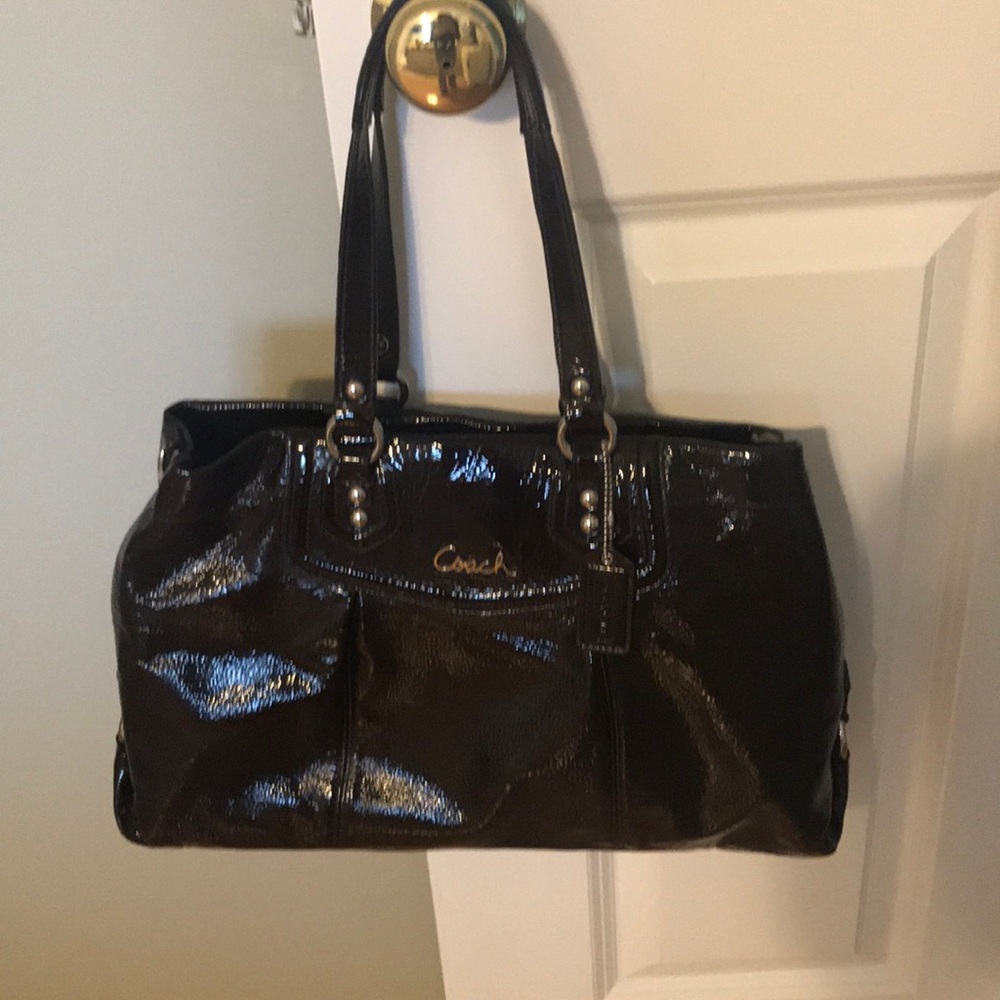 Coach leather purse.